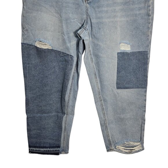 NWT | Jessica Simpson Throwback Vintage Straight Lived-In Distressed Jeans | 16W - Picture 3 of 7